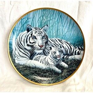 WHITE TIGERS BY MICHAEL MATHERLY NATIONAL WILDLIFE FEDERATION Plate Ltd Edition
